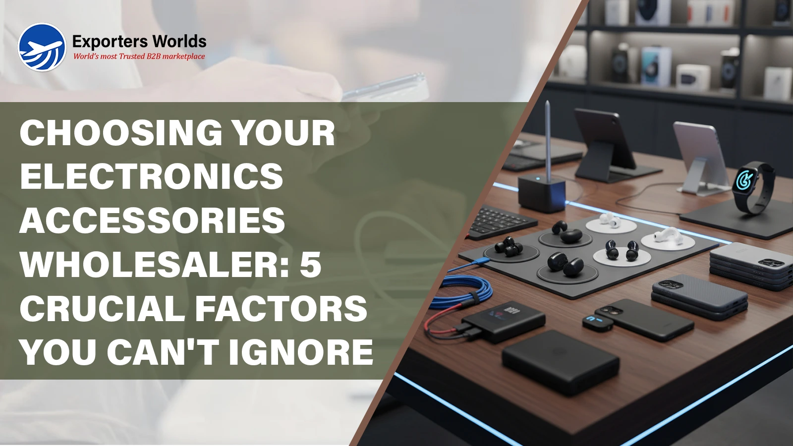 Choosing Your Electronics Accessories Wholesaler: 5 Crucial Factors You Can’t Ignore
