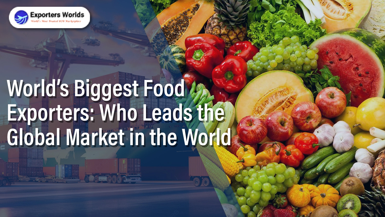 World’s Biggest Food Exporters: Who Leads the Global Market in the World