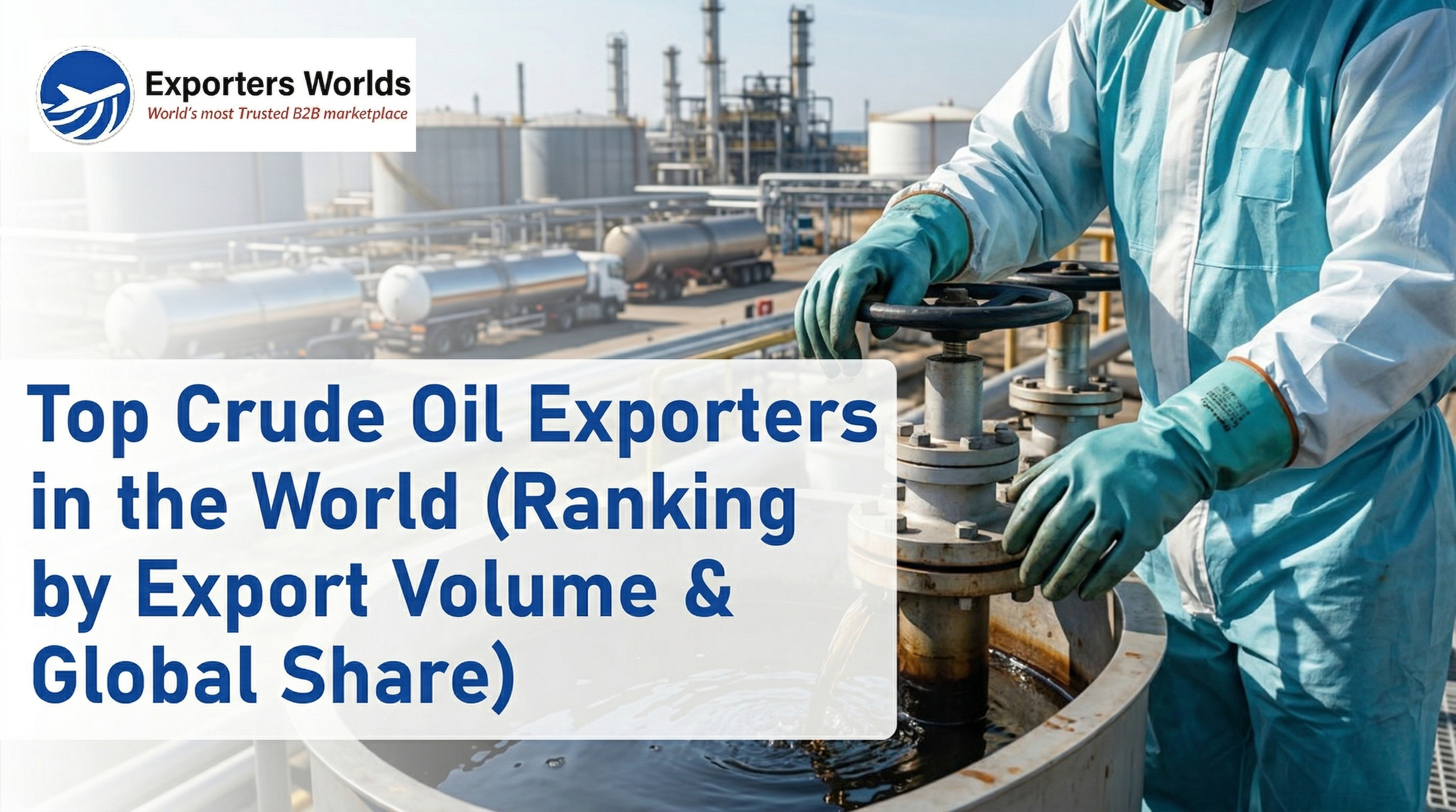 Top Crude Oil Exporters in the World (Ranking by Export Volume & Global Share)