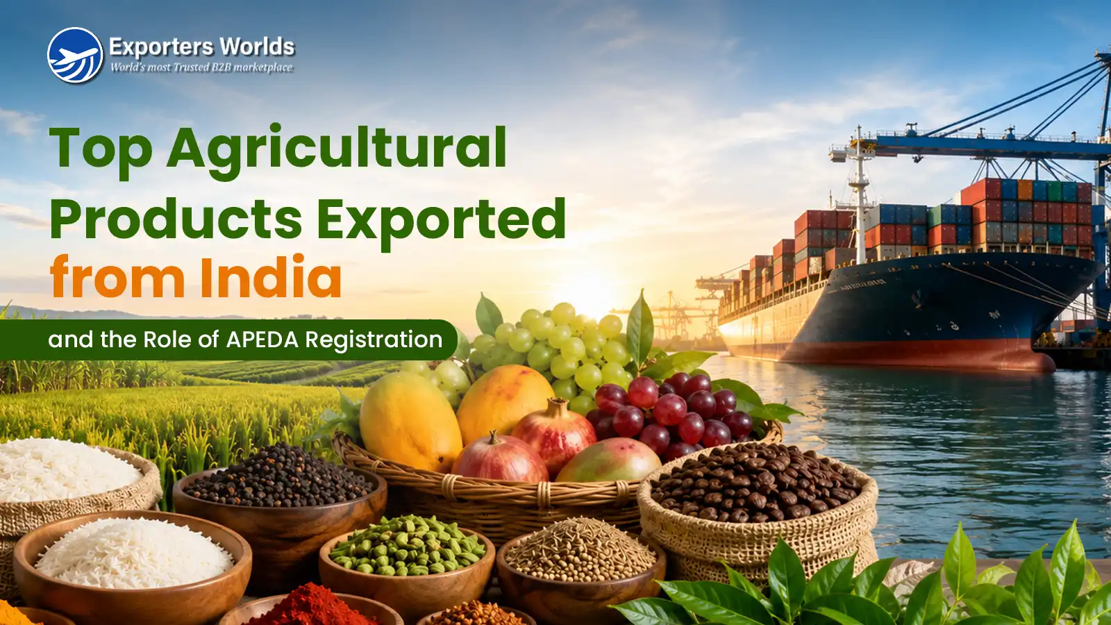 Top Agricultural Products Exported from India and the Role of APEDA Registration