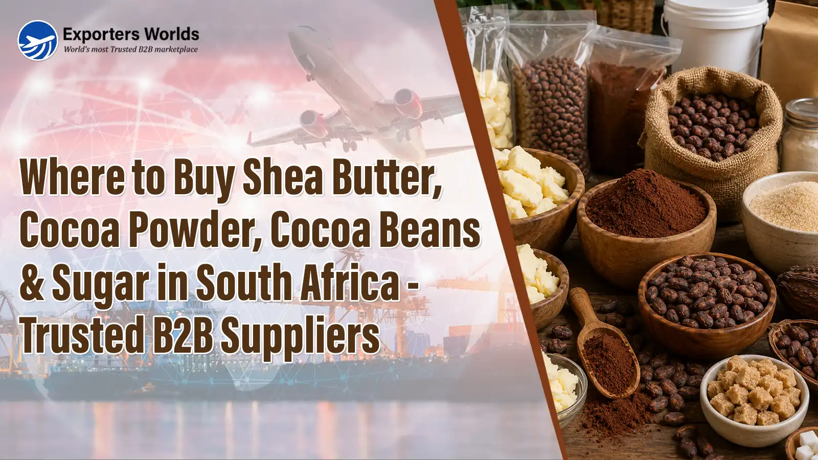 Where to Buy Shea Butter, Cocoa Powder, Cocoa Beans & Sugar in South Africa - Trusted B2B Suppliers