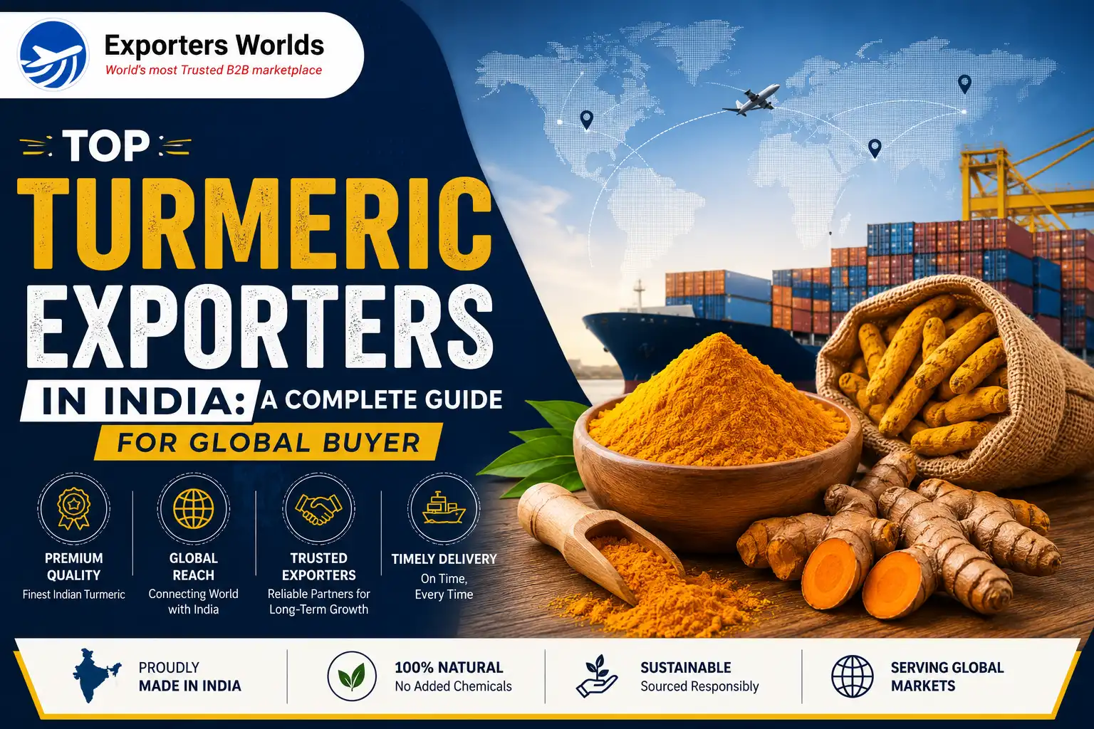 Top Turmeric Exporters in India: A Complete Guide for Global Buyers