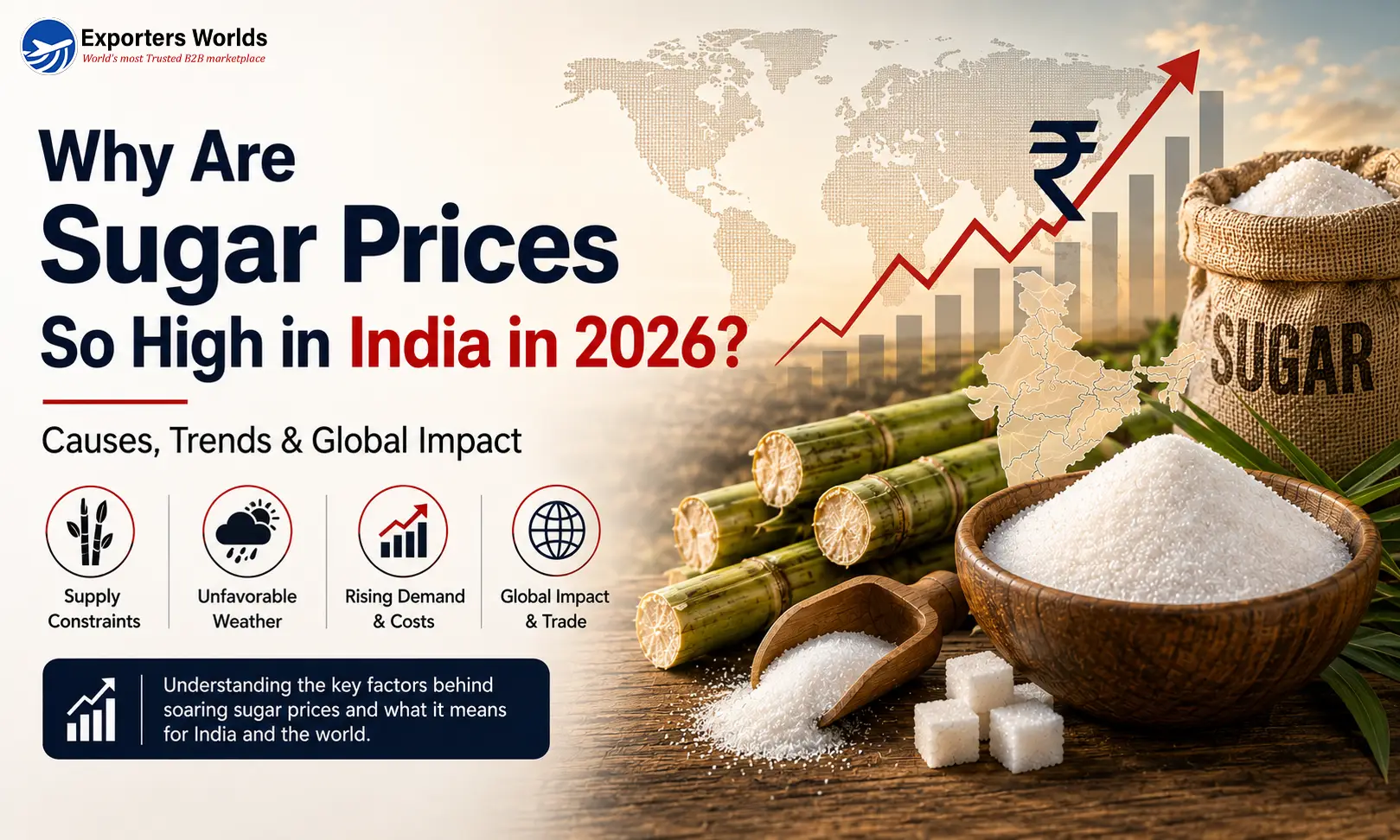 Why Are Sugar Prices So High in India in 2026? Causes, Trends & Global Impact
