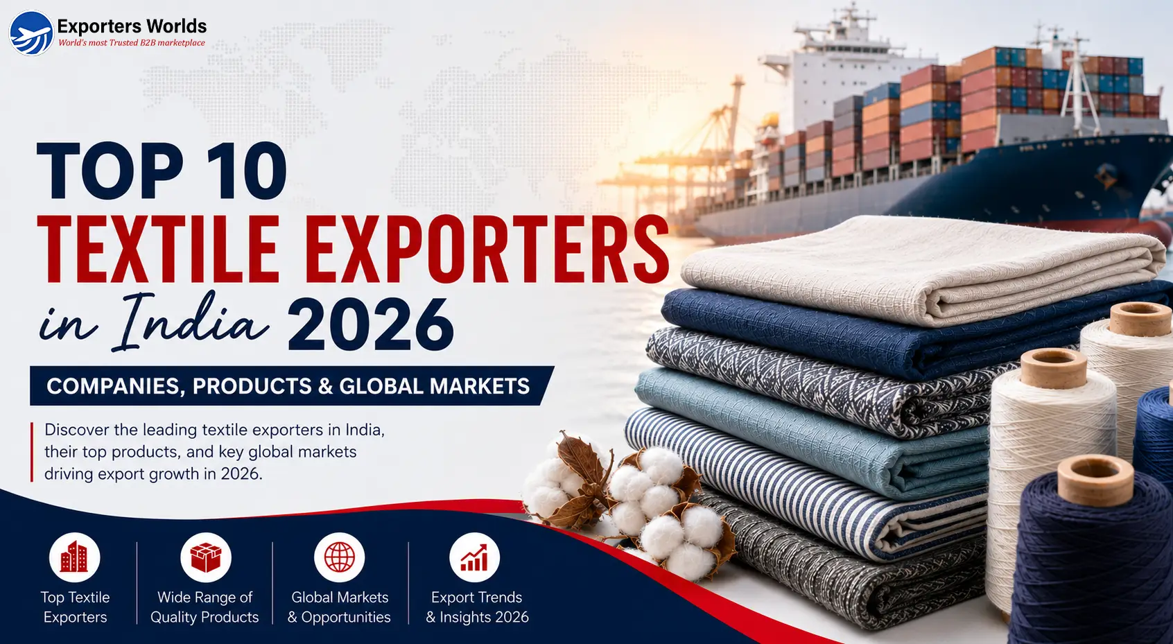 Top 10 Textile Exporters in India 2026: Companies, Products & Global Markets