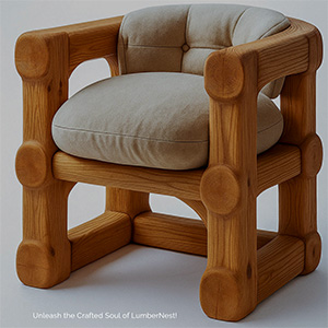 LumberNest Chair: A Masterpiece of Natural Wood