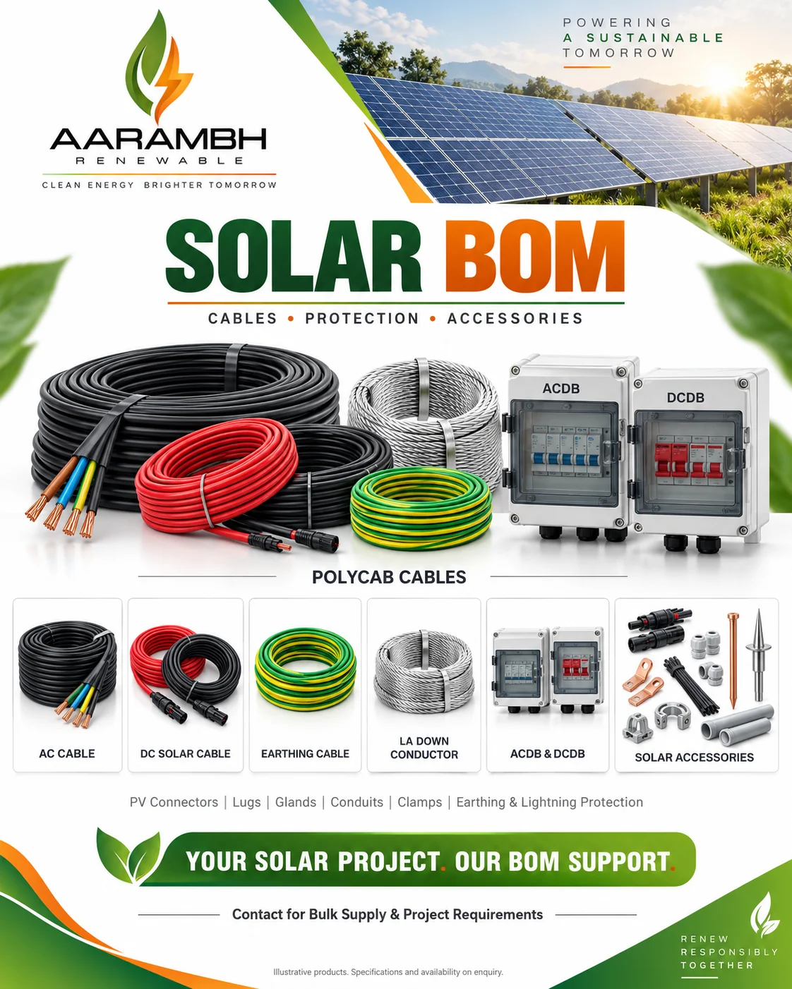 SOLAR BOM AND CABLE