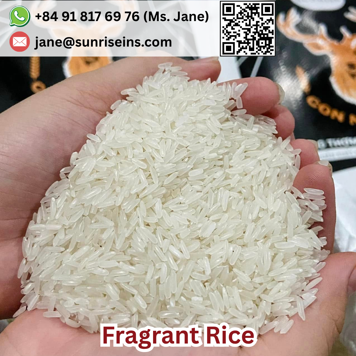 High quality Perfumed Long grain White rice Natural floral Fragrant Riz