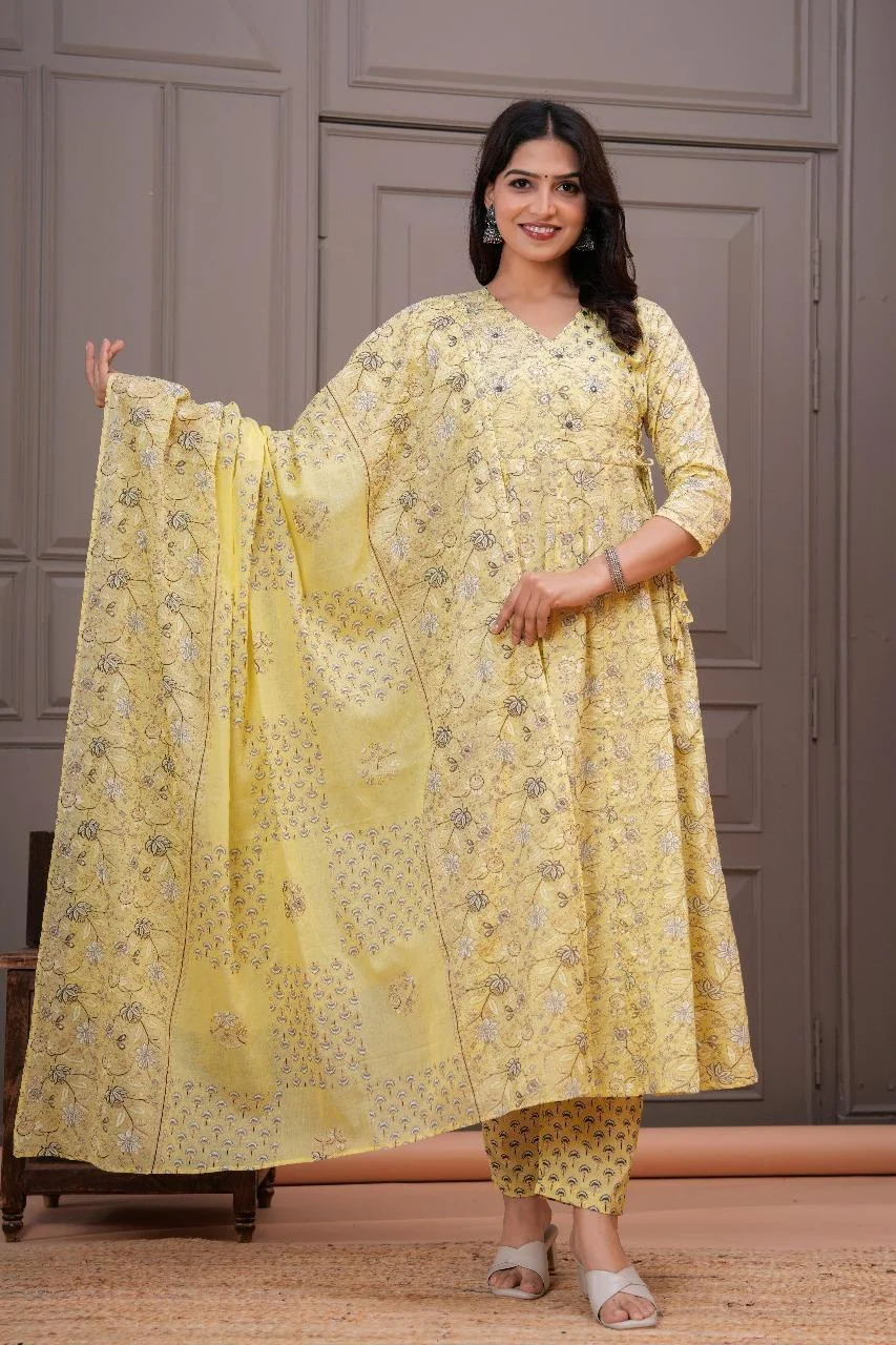 yellow angrakha