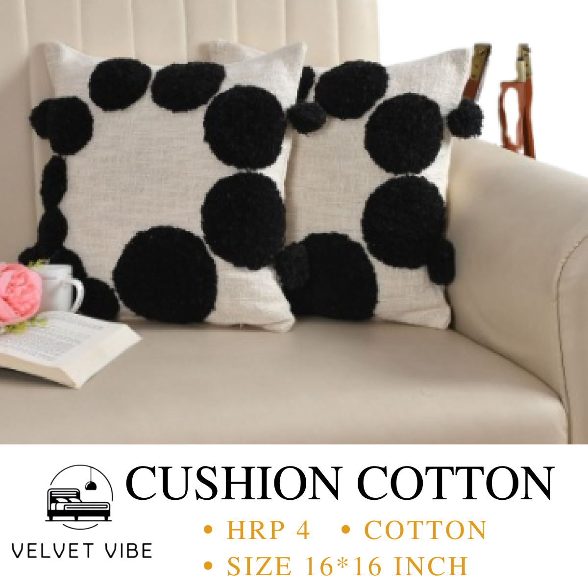 Sleep Soundly on Natural, Breathable Cotton Cushions