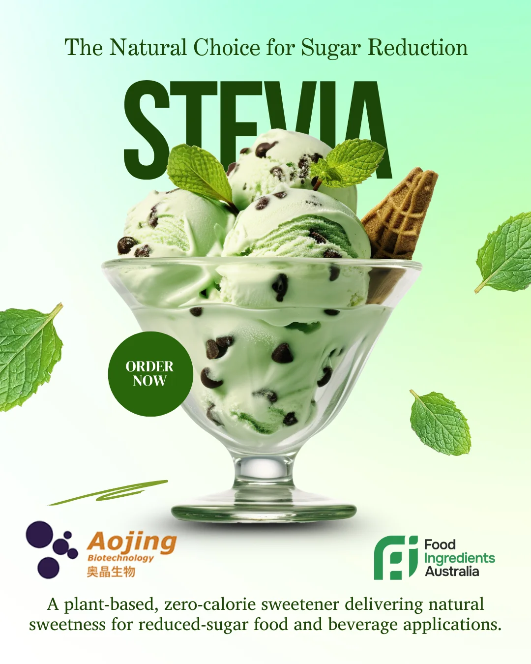 Stevia AOJING Natural Sweetener E960 Powder Rebaudioside 80% Food Grade – Australia Supplier