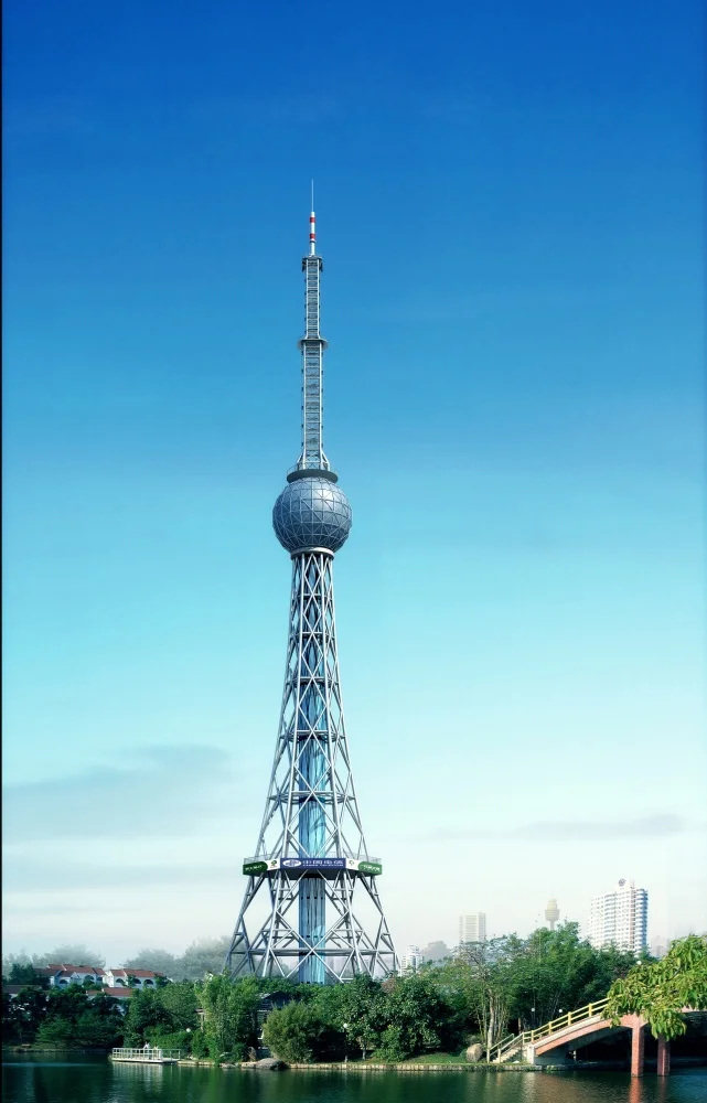 Microwave Radio TV Broadcasting Steel Tower