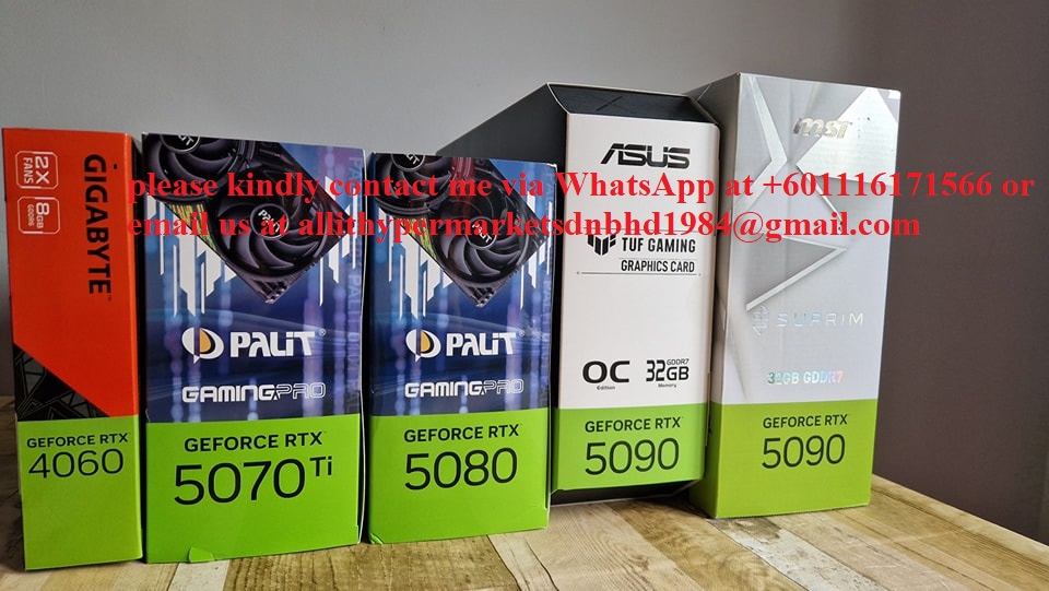 Graphics Card, Model MSI GeForce RTX 5090, RTX 5080, RTX 5070 Ti, RTX 5070, RTX 5060 Ti, and RTX 5060