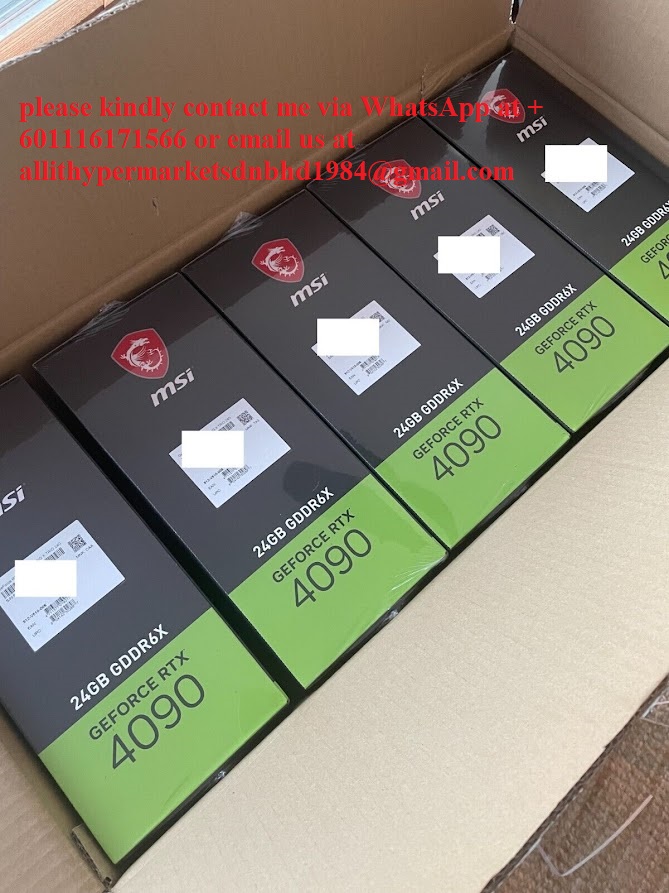 Graphics Card, Model MSI GeForce RTX 4060, RTX 4060 Ti, RTX 4070, RTX 4070 Super, RTX 4070 Ti Super, RTX 4080 Super, and RTX 4090