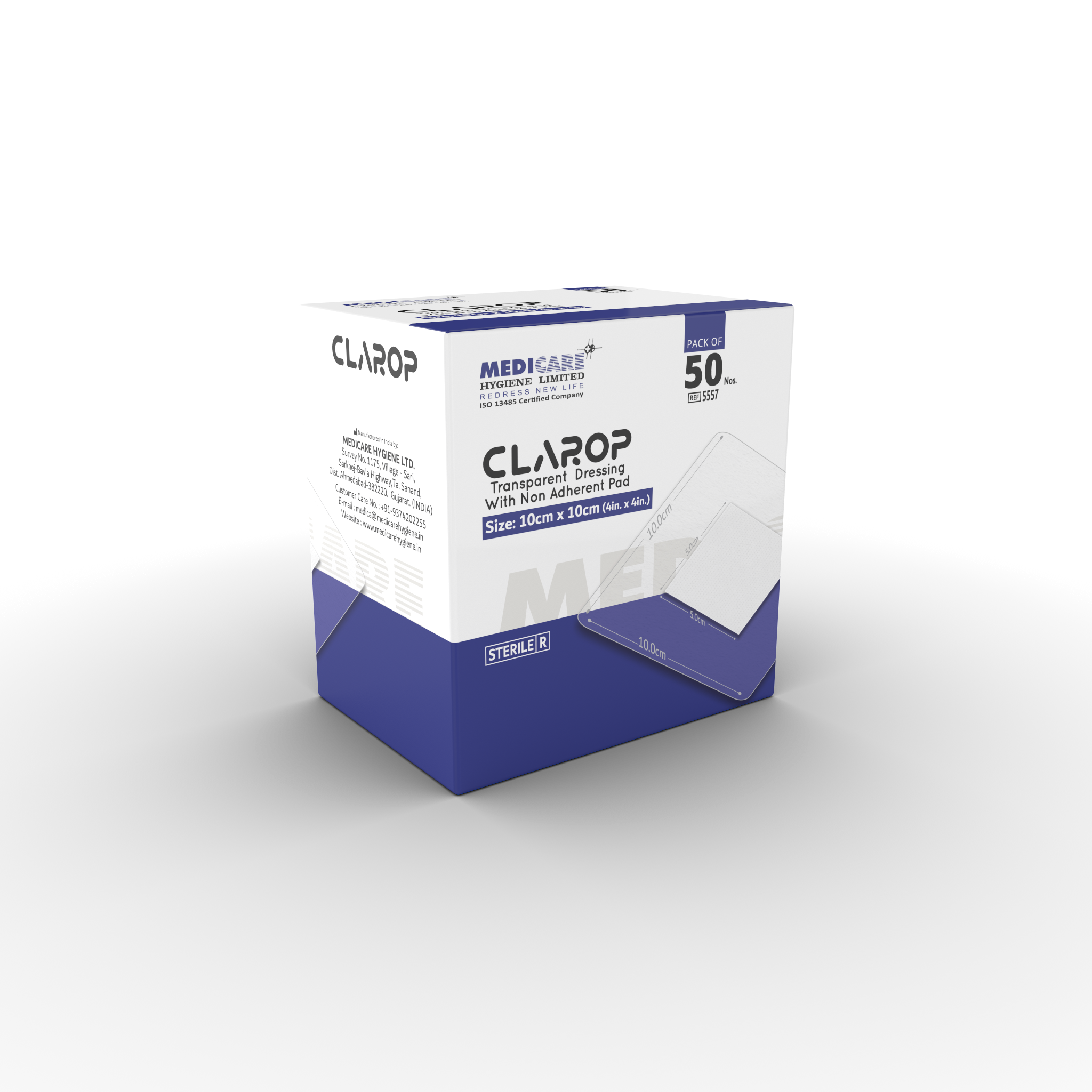 Medica Clarop Transparent Dressing With Non Adherent Pad