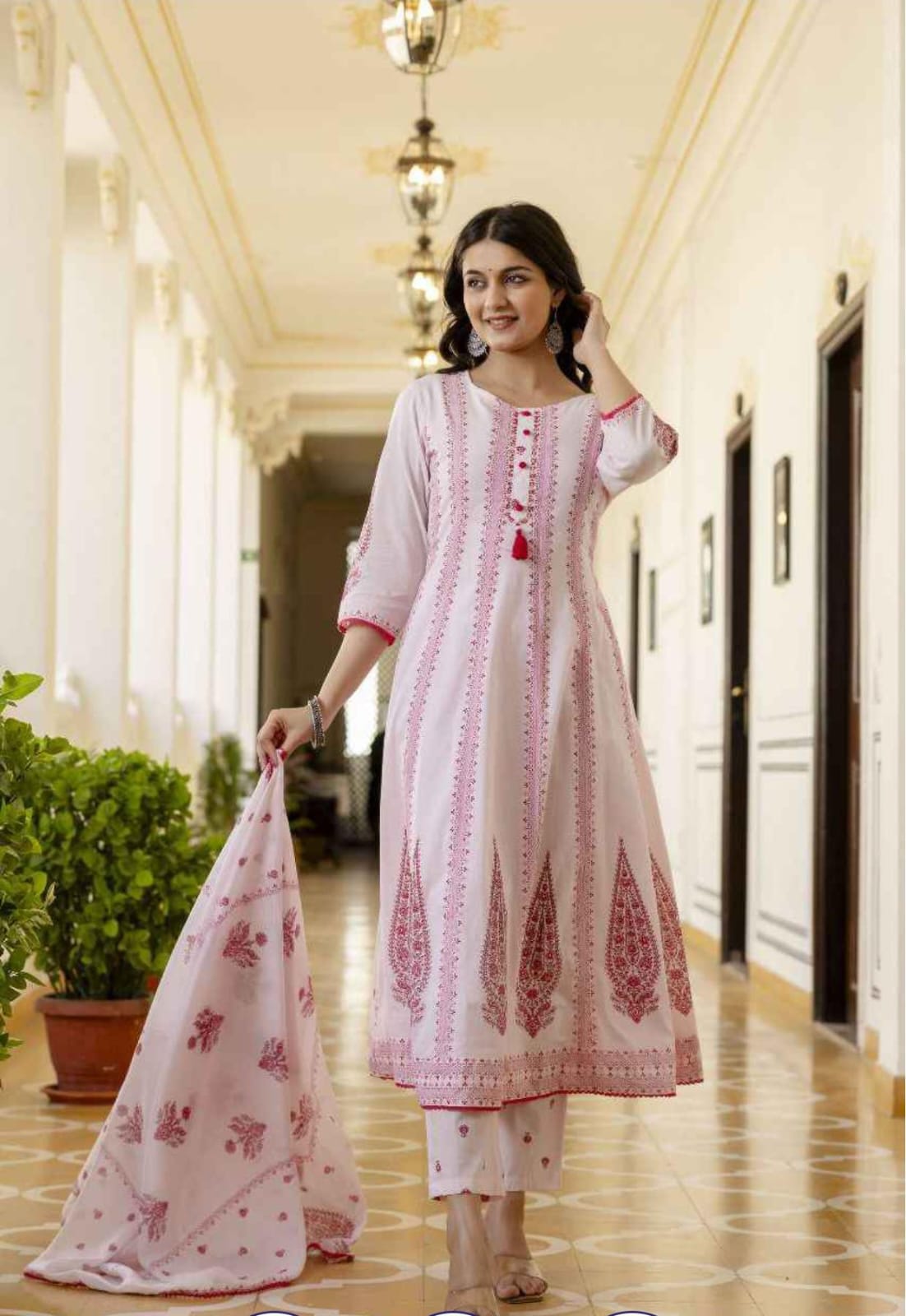 Three Piece Readymade Anarkali Suits 