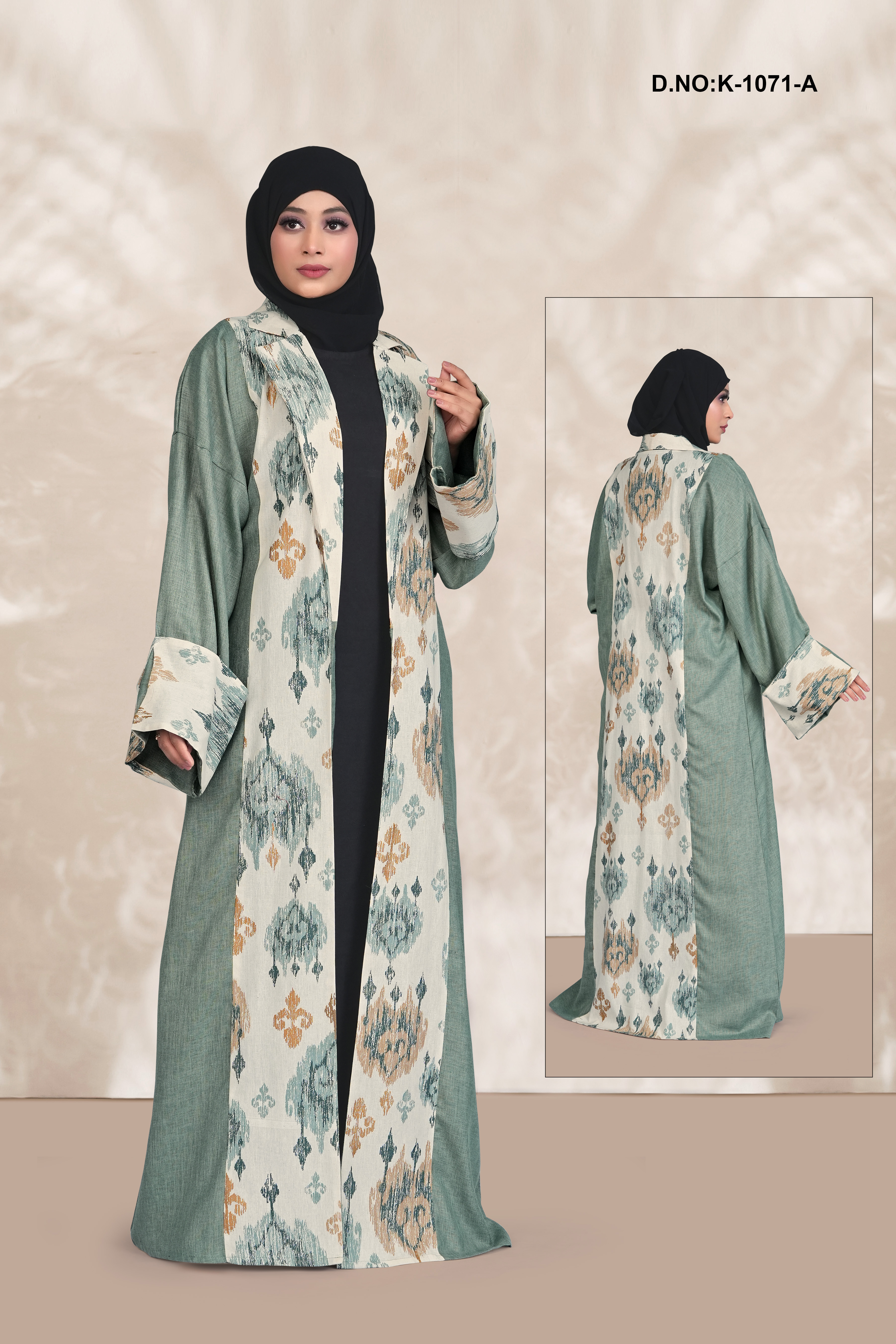 Printed Open Front Shrug