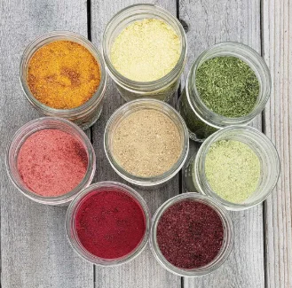 dehydrated fruits and vegetables powder