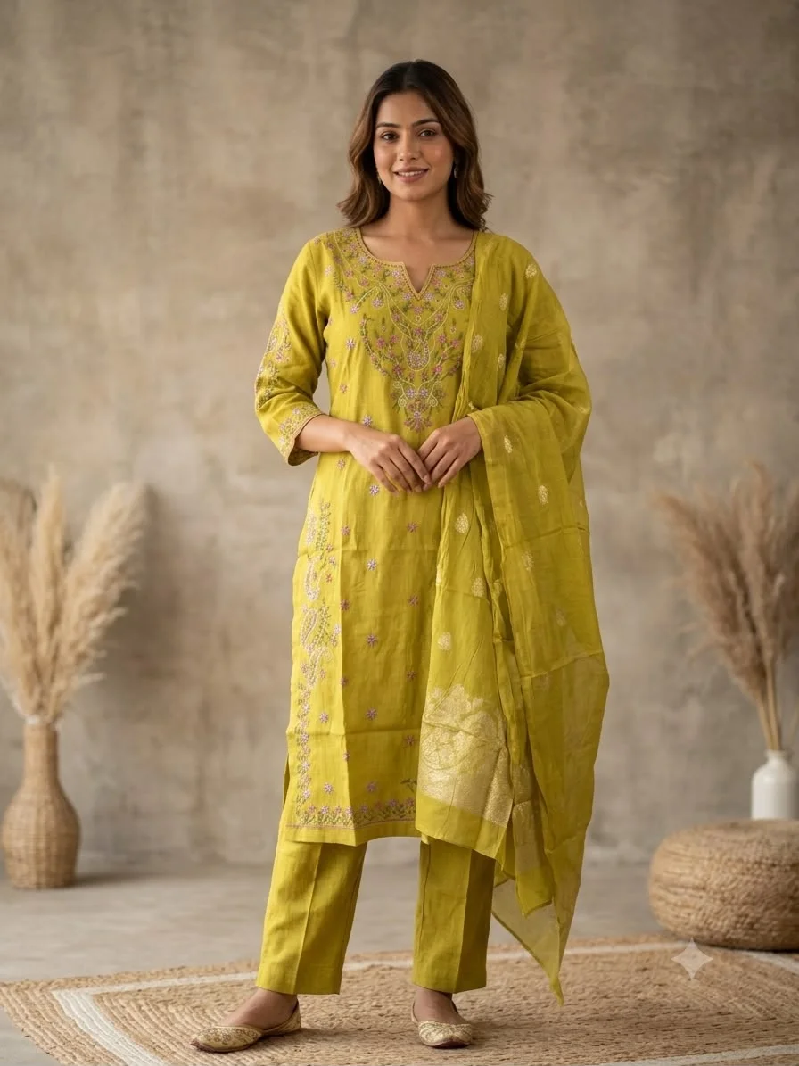 heavy emroidery suit