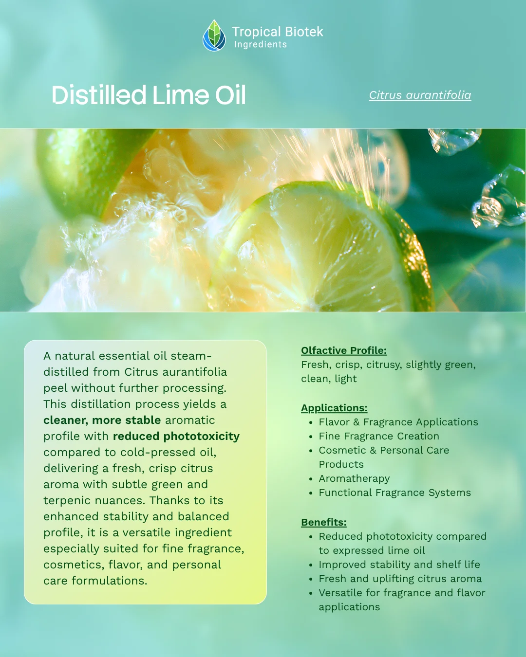 Lime Oil Distilled