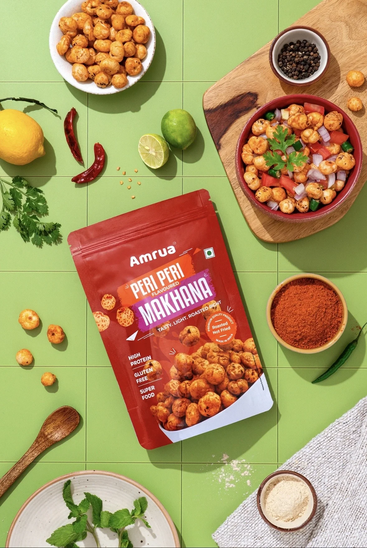 Peri peri flavoured premium foxnut