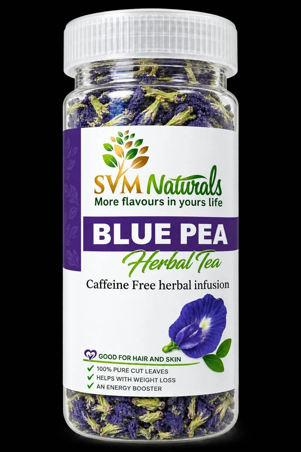 Blue Pea Flowers