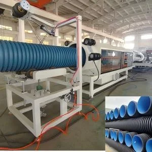 High-Speed PVC/PE/HDPE/ MPP Extrusion Line for Double Wall Corrugated Pipe