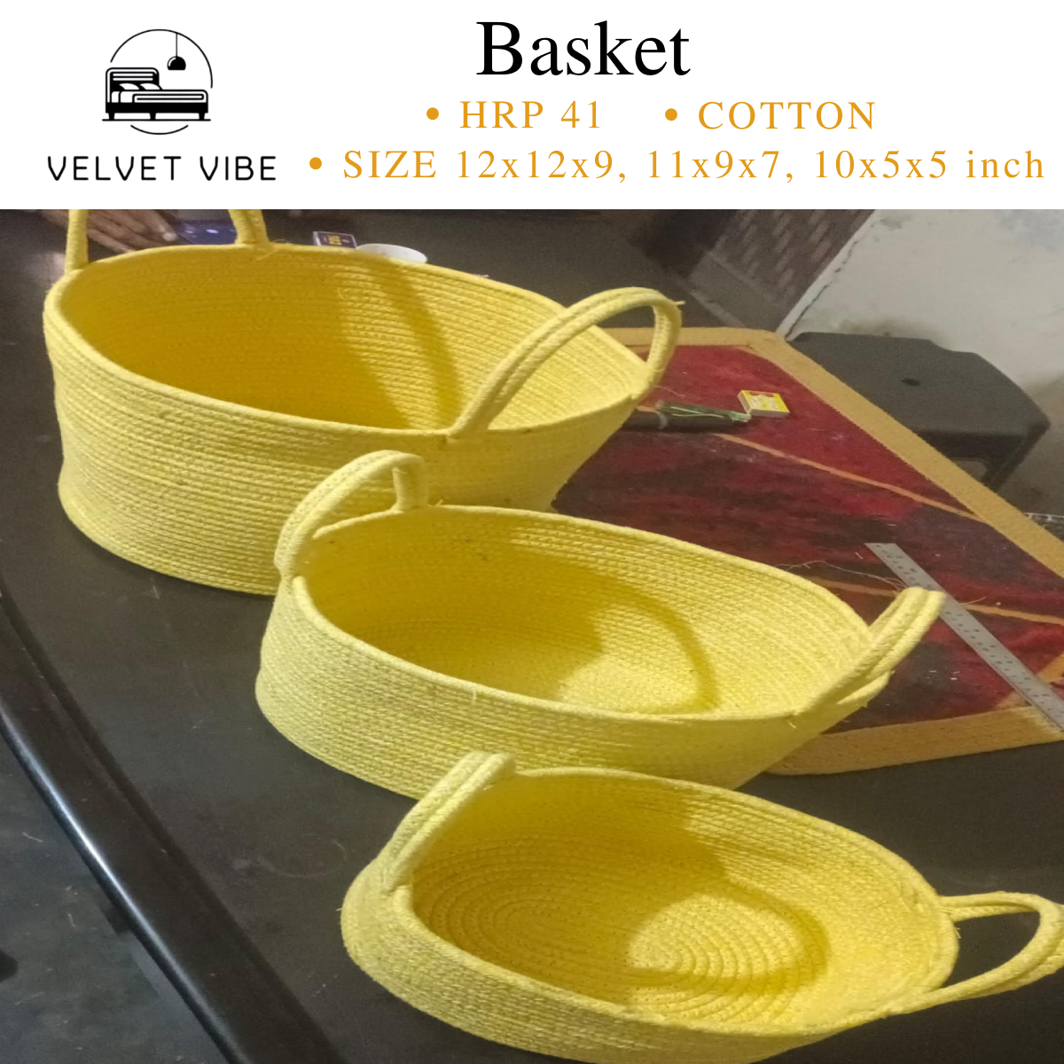 Soft & Stylish: Velvet Vibe's Cotton Basket Collection