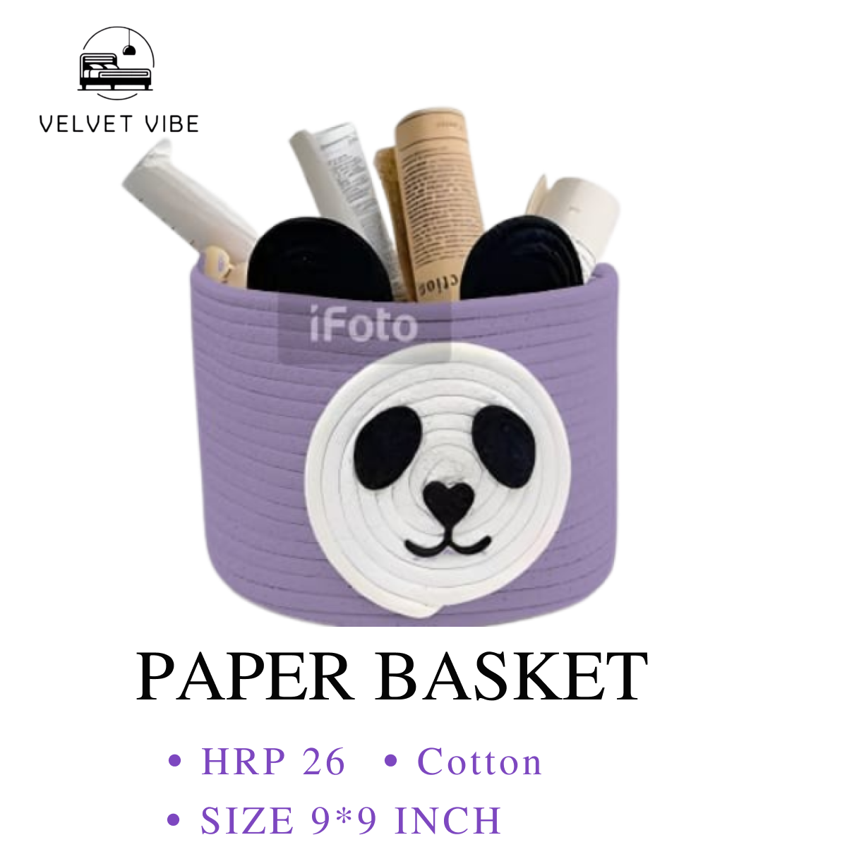 Soft and Sustainable Cotton Paper Basket for Home Use