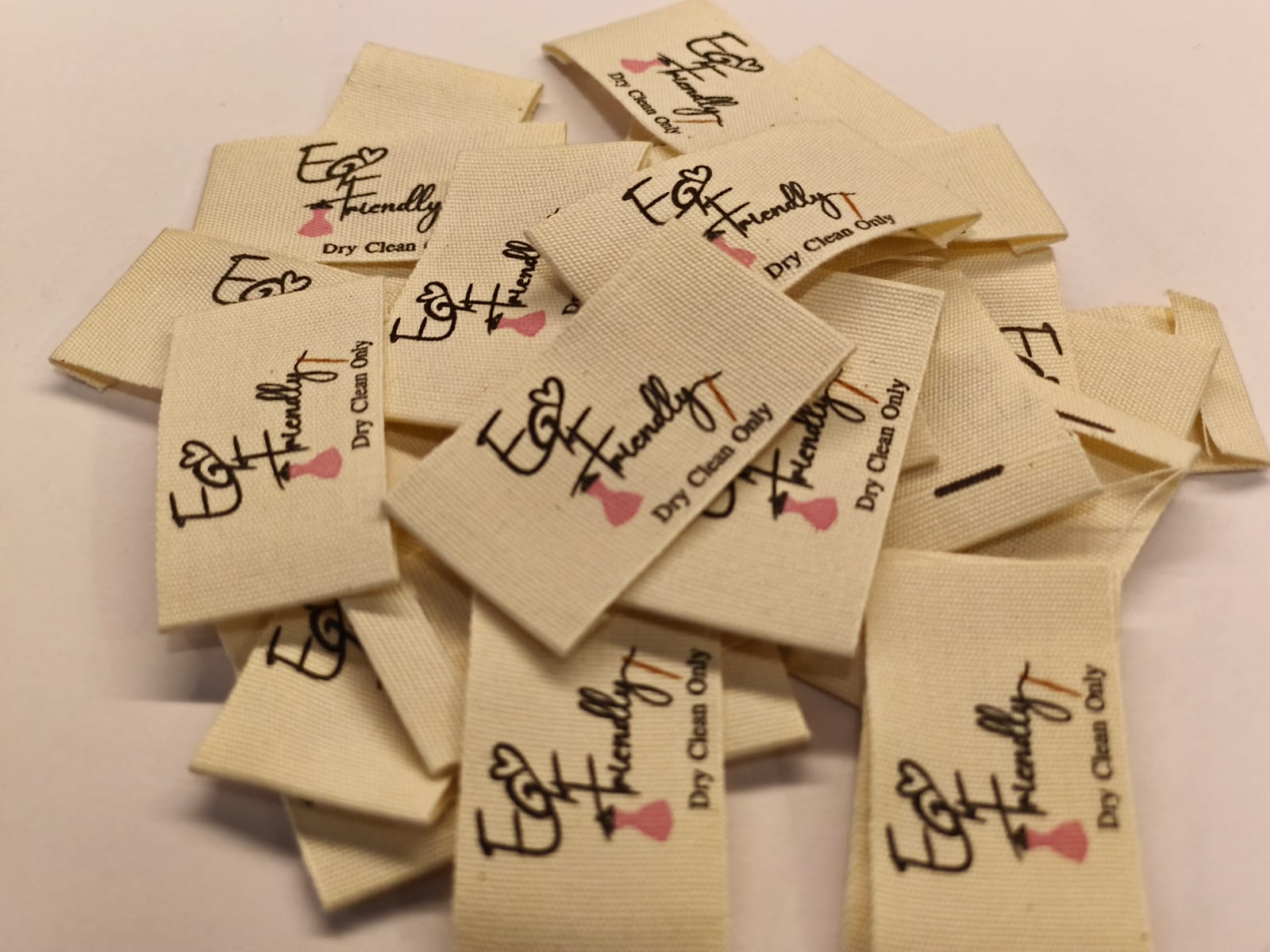 Small business clothing labels cotton