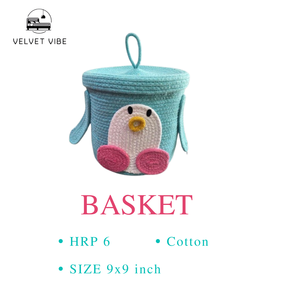 Elegant Cotton Basket for Stylish Home Decor