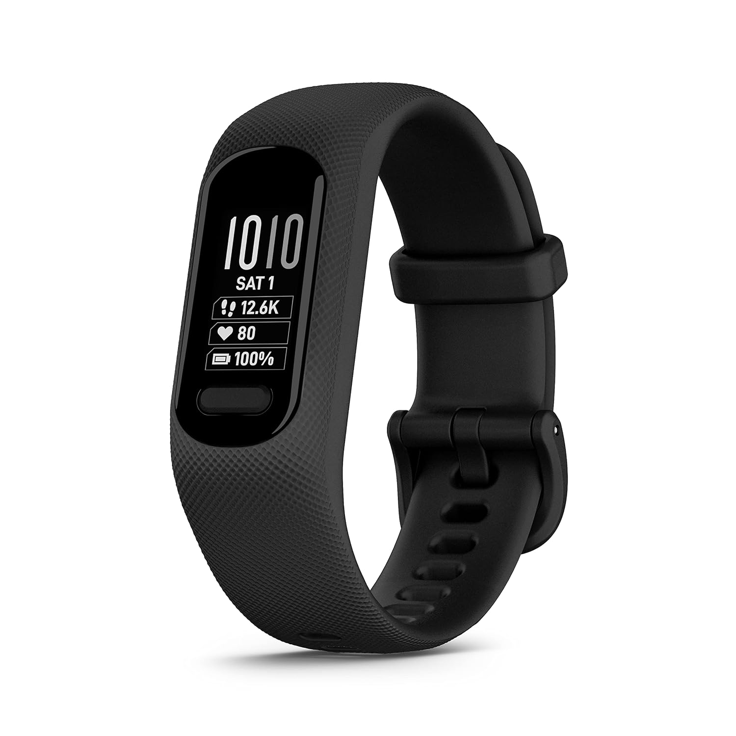 Garmin Vivosmart 5 with OLED Display, Health and Fitness Tracker,SPO2 and 24/7 Heart Rate, Battery Upto 7 Days, Advance Sleep Monitoring and Stress Tracking, 5ATM Water Rating - Black with Large Band WhatsApp : +44 7403 303795