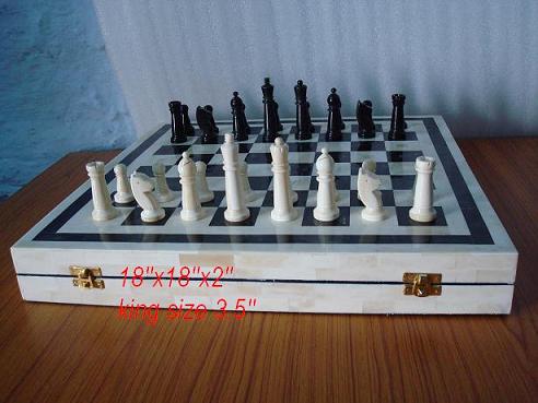 Bone Horn Chess Sets