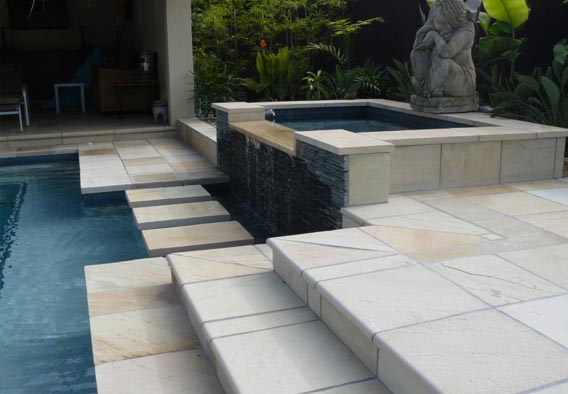 Mint Sandstone Pool Copings