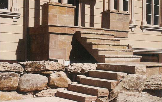 Natural Brown Stone Steps