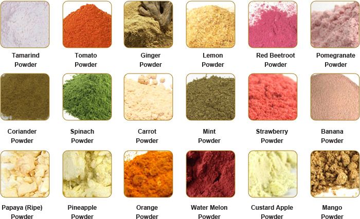 All vegetables and fruits powder 