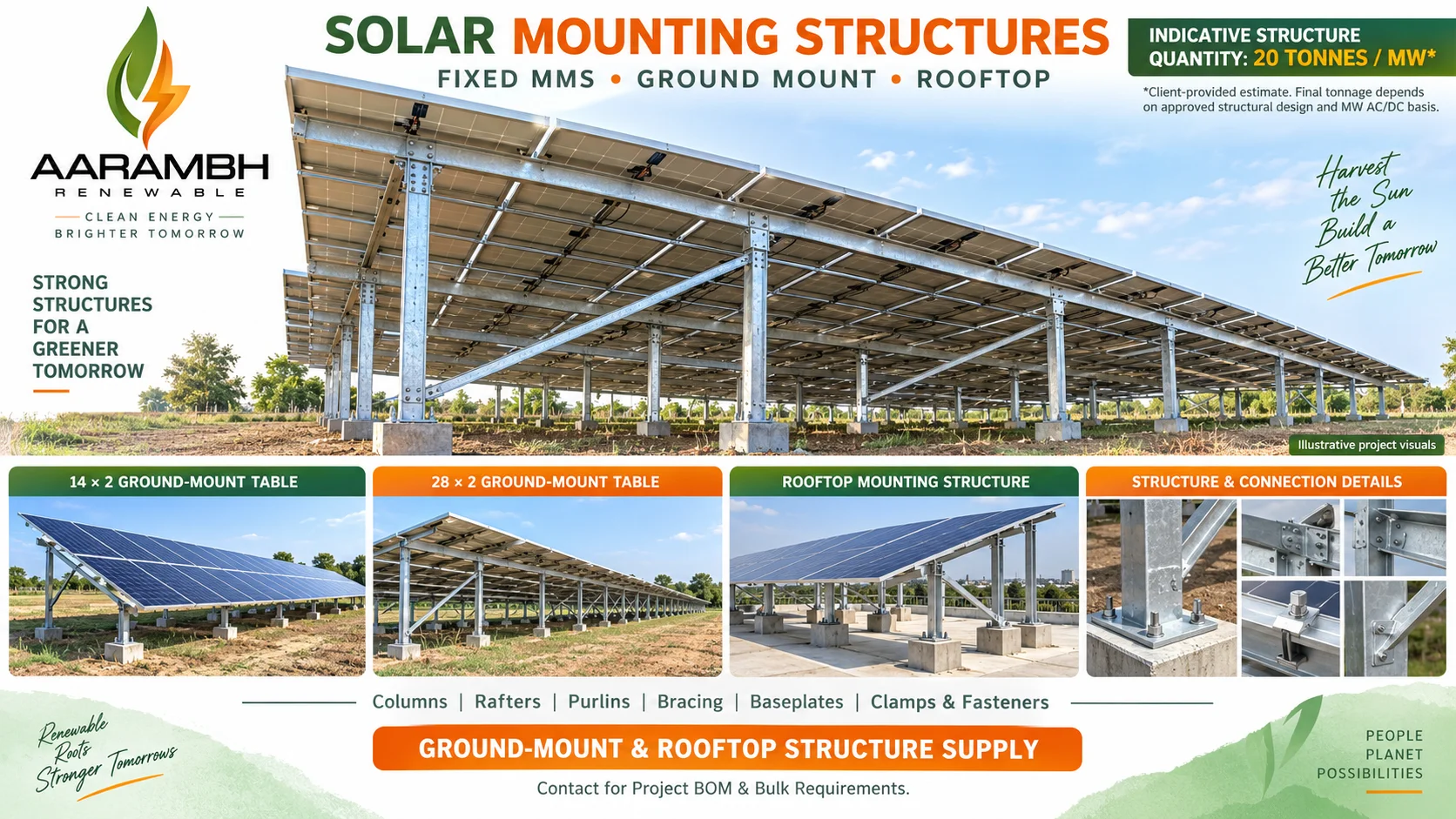 SOLAR STRCTURE , MMS , FIXED STRCTURE
