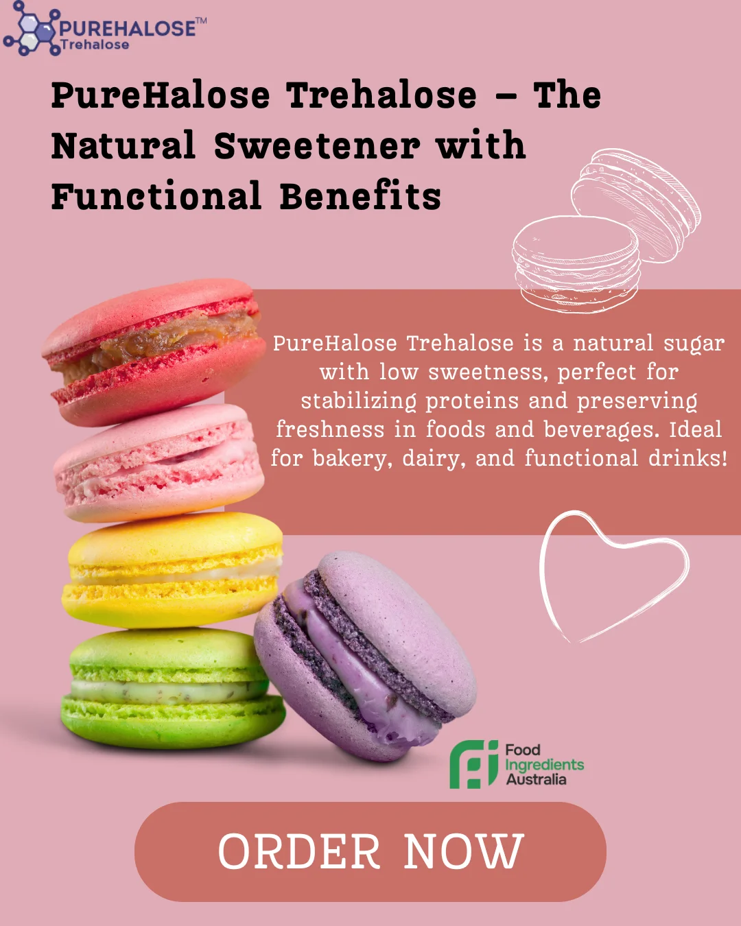 PUREHALOSE™ Food Grade Trehalose 25kg Bulk Powder Bakery Confectionery Use – Australia Supplier