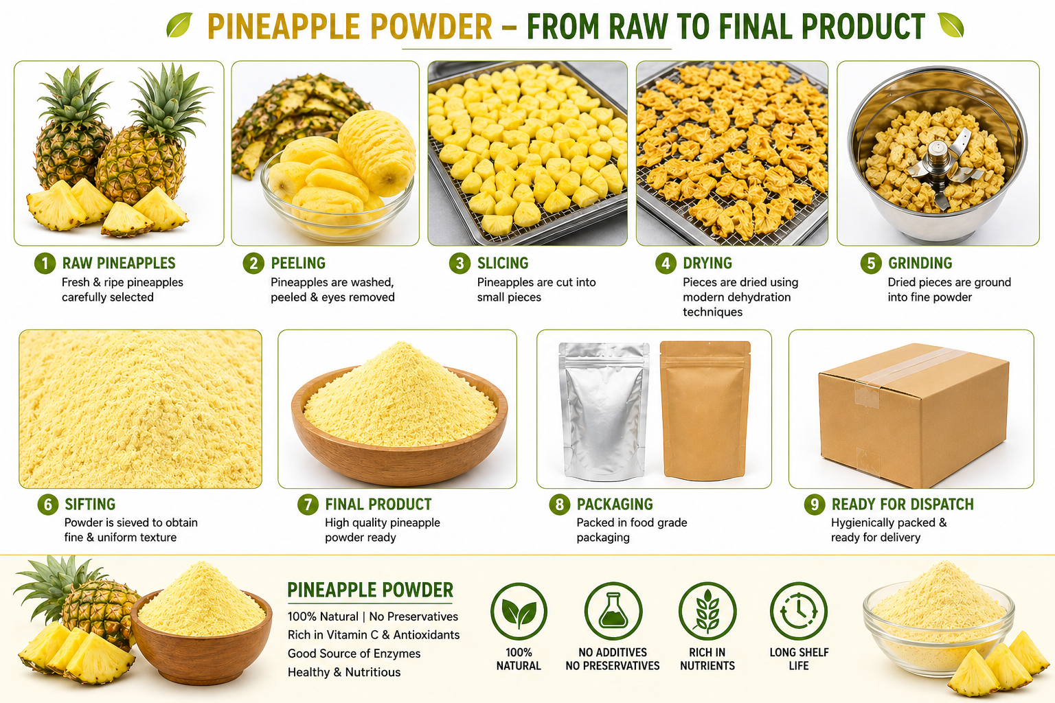Natural Pineapple Powder