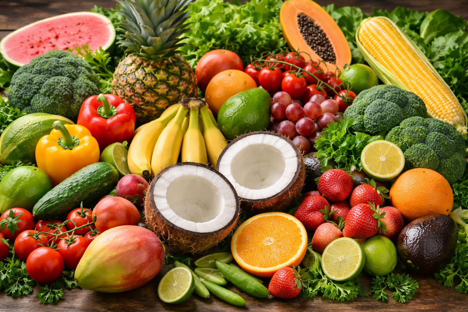 Supply of Coconut, Fresh Fruits and vegetables from Brazil