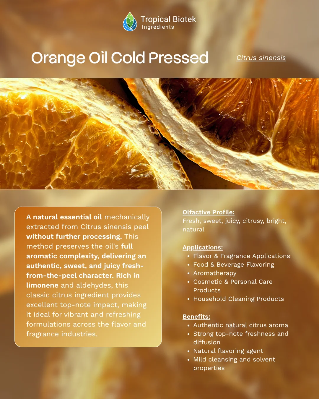Orange Oil Cold Pressed