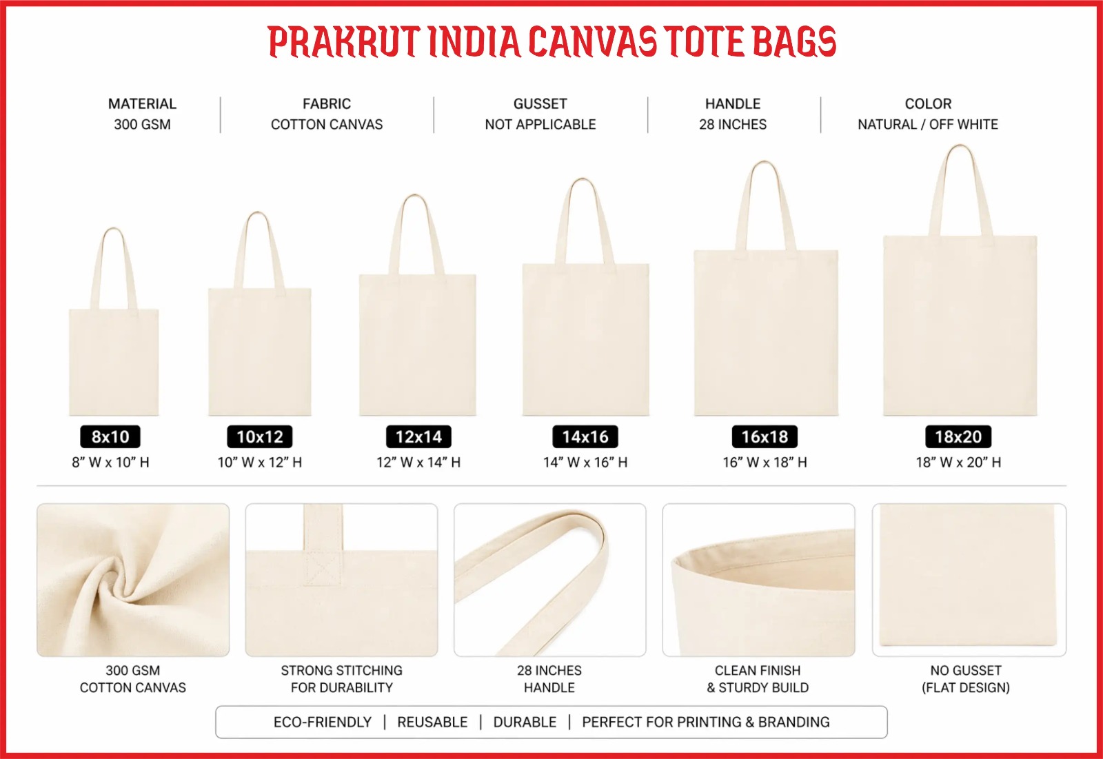 CANVAS TOTE BAGS