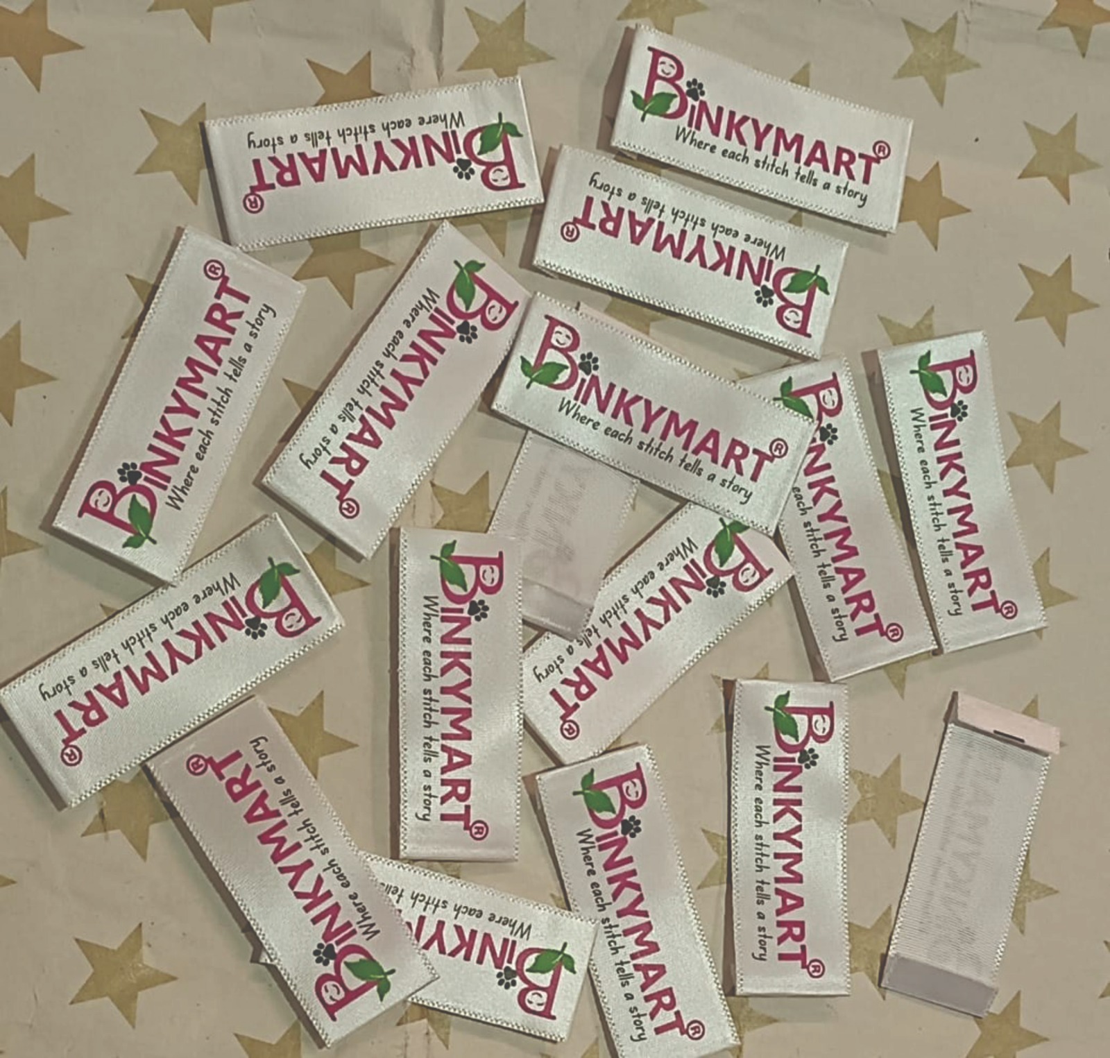 Brand Name Textile Satin Labels