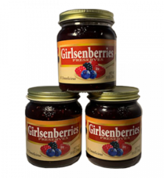 Girlsenberries Mixed Berry Jam Pack of 3