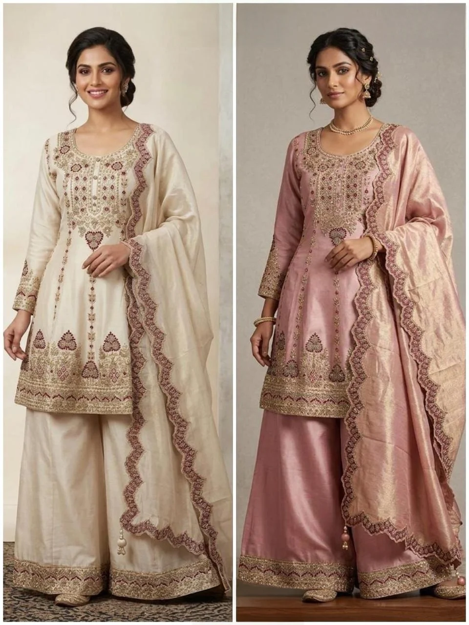Mehrosh Boutique Embroidered Palazzo Suit Set