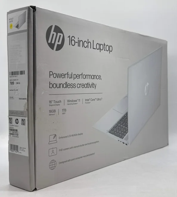 HP OmniBook 5 Laptop AI 16" 2K Touch Intel Core Ultra 7 255U - 16GB RAM- 1TB SSD