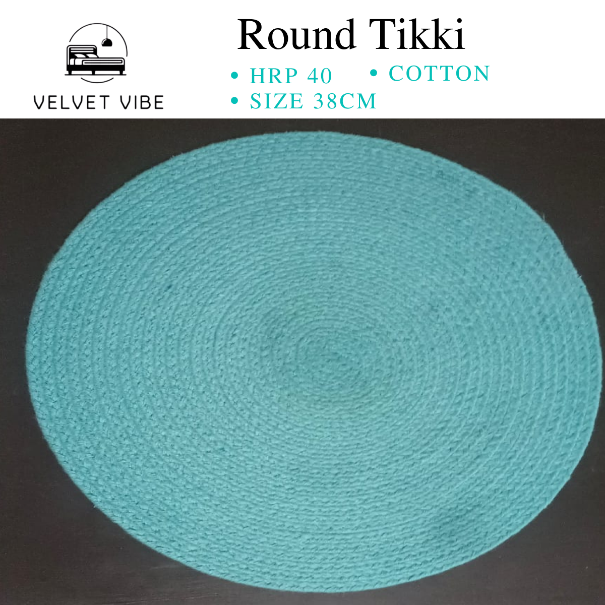 Velvet Vibe Presents: Elegant Round Tikki Cotton Floormats