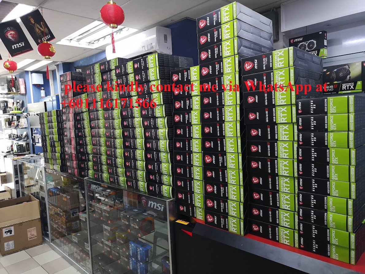 Graphics Card, Model RTX 2060, 2060 Super, 2070, 2070 Super, 2080, 2080 Super, and 2080 Ti
