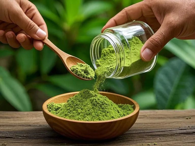 Kratom powder  (Mitragyna Speciousa)